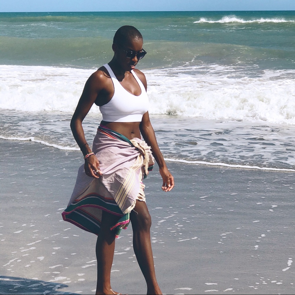 Purple Sarong Beach cover Wrap cotton sarong Kikoy